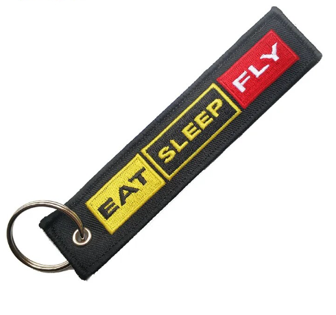 Eat-Sleep-Fly Key Chain